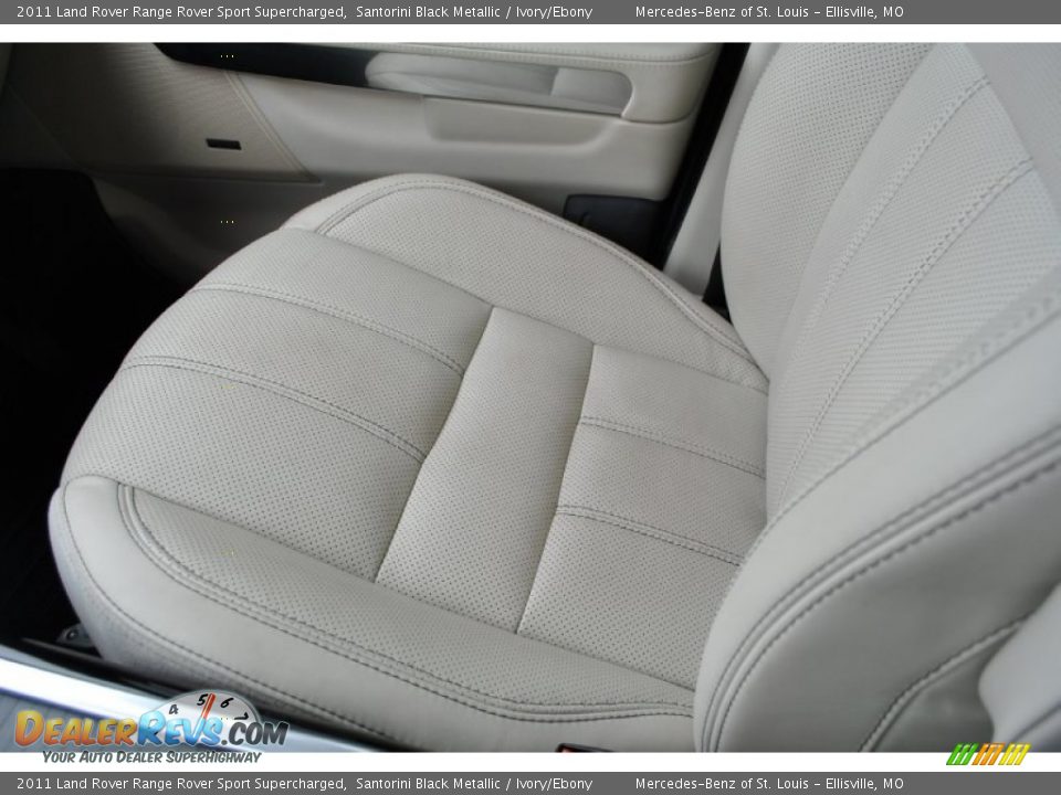 2011 Land Rover Range Rover Sport Supercharged Santorini Black Metallic / Ivory/Ebony Photo #28