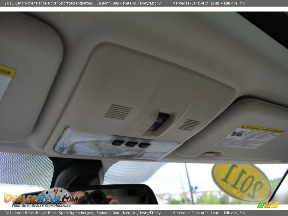2011 Land Rover Range Rover Sport Supercharged Santorini Black Metallic / Ivory/Ebony Photo #29