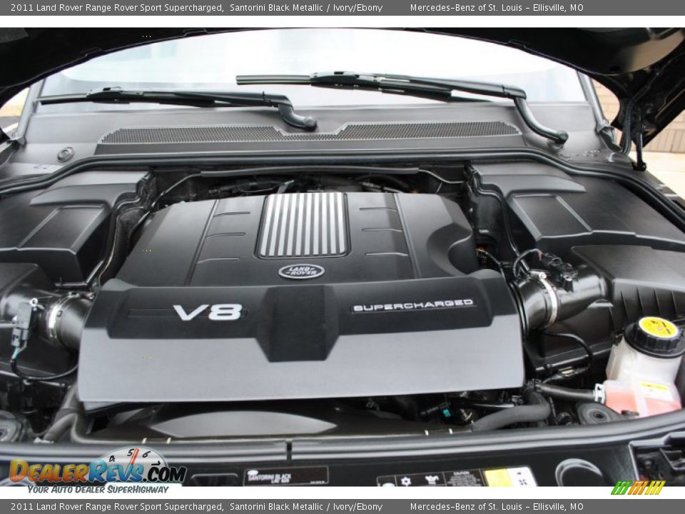 2011 Land Rover Range Rover Sport Supercharged Santorini Black Metallic / Ivory/Ebony Photo #31