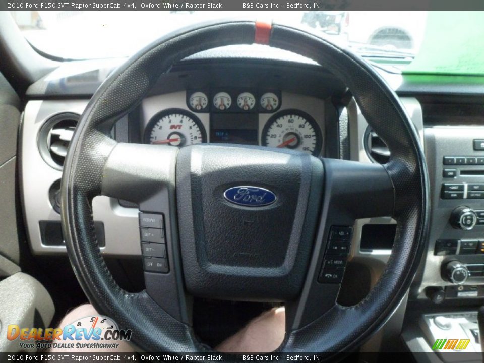 2010 Ford F150 SVT Raptor SuperCab 4x4 Steering Wheel Photo #29
