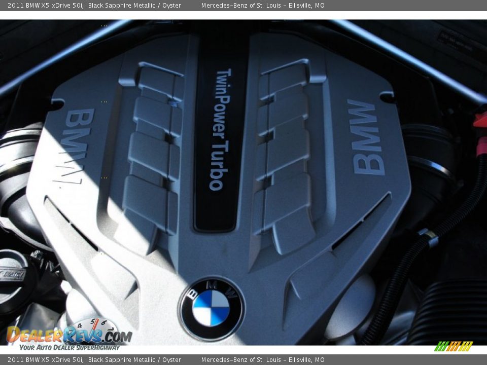 2011 BMW X5 xDrive 50i Black Sapphire Metallic / Oyster Photo #8