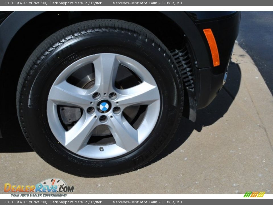 2011 BMW X5 xDrive 50i Black Sapphire Metallic / Oyster Photo #10