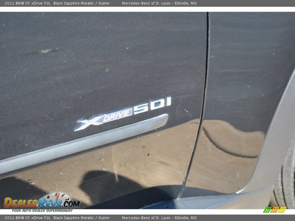 2011 BMW X5 xDrive 50i Black Sapphire Metallic / Oyster Photo #11