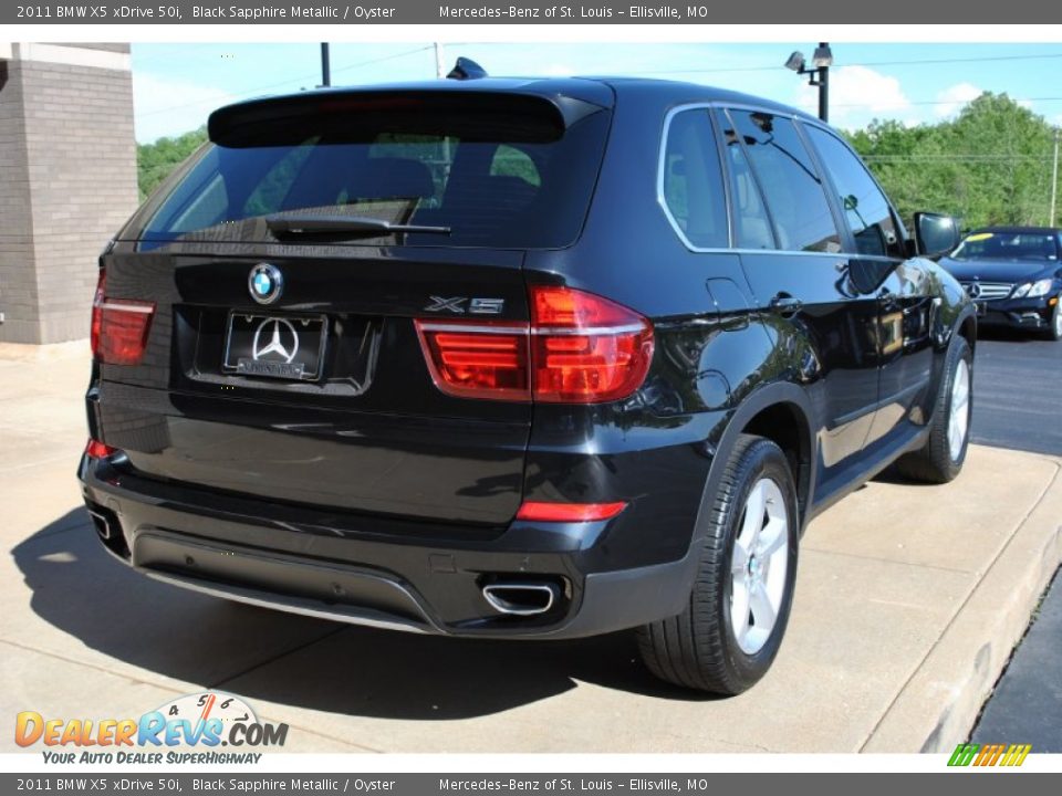 2011 BMW X5 xDrive 50i Black Sapphire Metallic / Oyster Photo #12