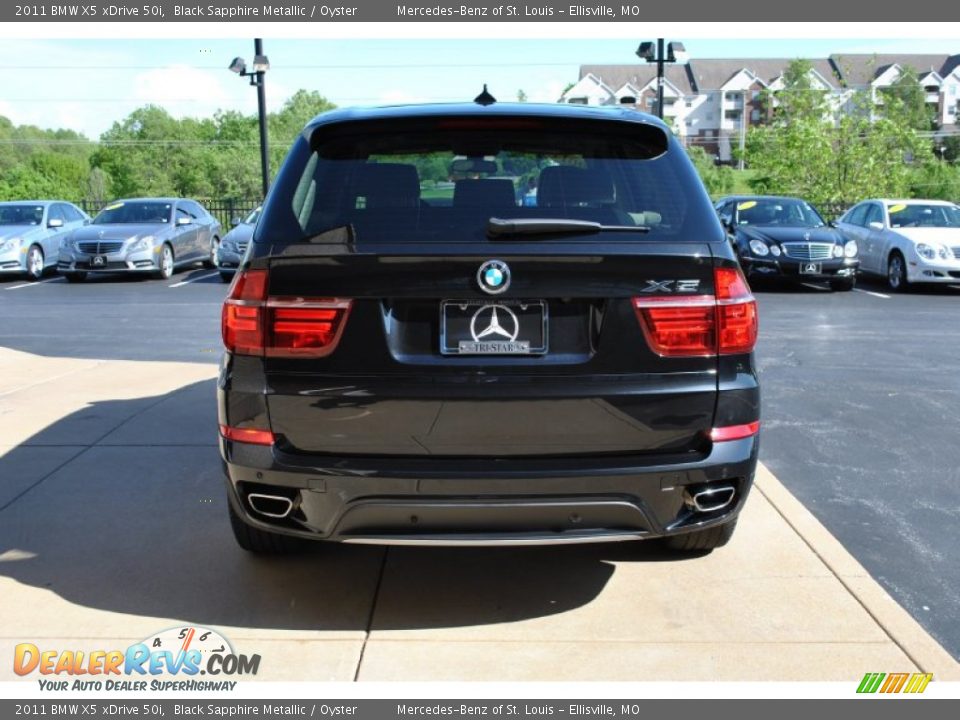2011 BMW X5 xDrive 50i Black Sapphire Metallic / Oyster Photo #13