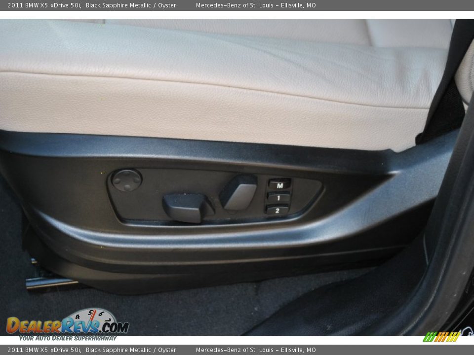 2011 BMW X5 xDrive 50i Black Sapphire Metallic / Oyster Photo #21