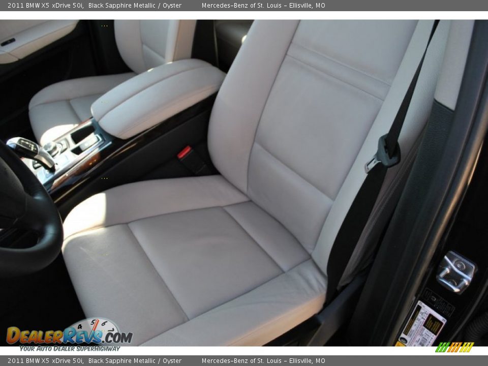 2011 BMW X5 xDrive 50i Black Sapphire Metallic / Oyster Photo #22