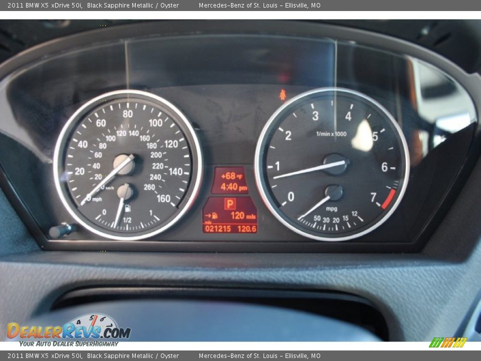 2011 BMW X5 xDrive 50i Black Sapphire Metallic / Oyster Photo #23