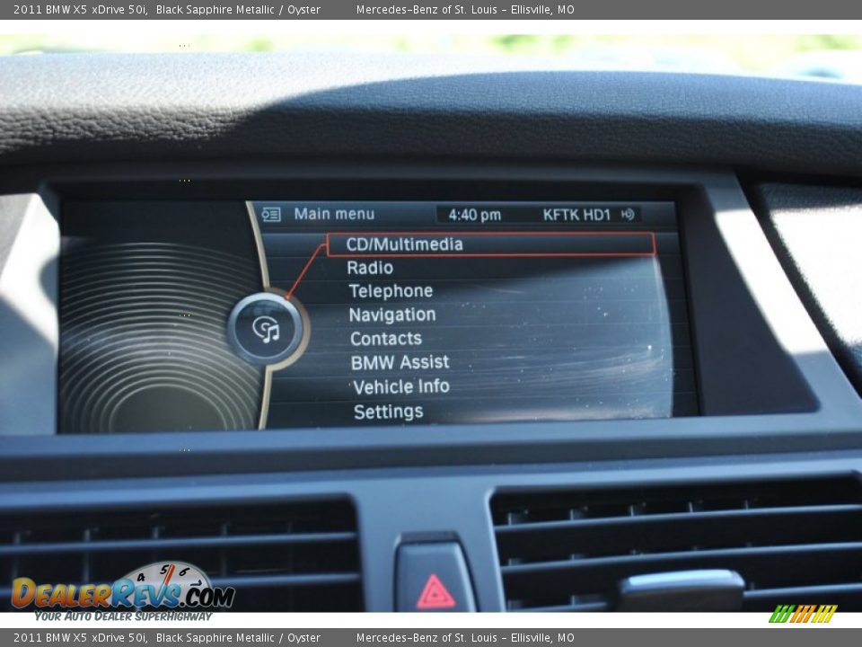 2011 BMW X5 xDrive 50i Black Sapphire Metallic / Oyster Photo #24