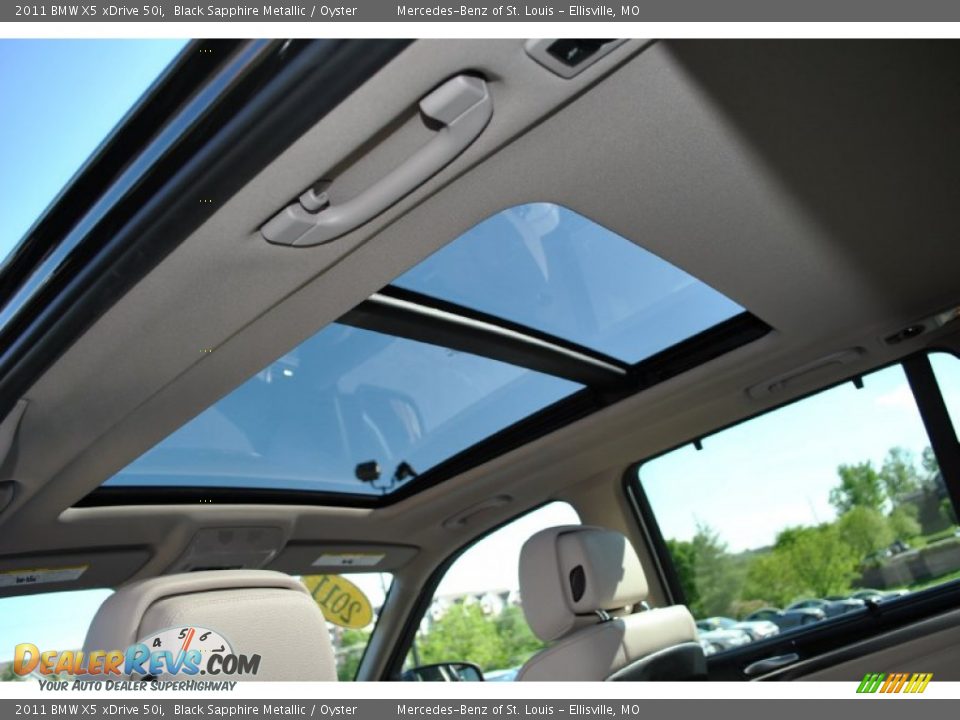 2011 BMW X5 xDrive 50i Black Sapphire Metallic / Oyster Photo #30