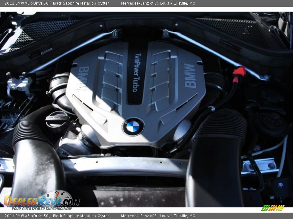 2011 BMW X5 xDrive 50i Black Sapphire Metallic / Oyster Photo #31