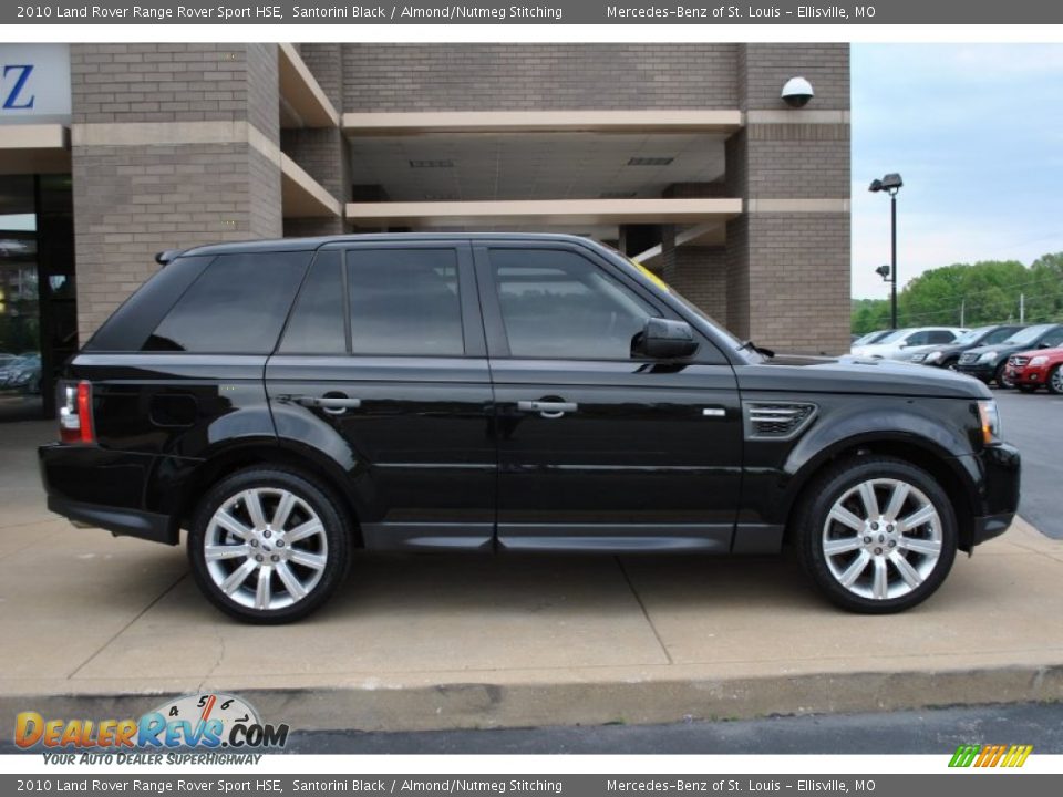 2010 Land Rover Range Rover Sport HSE Santorini Black / Almond/Nutmeg Stitching Photo #2