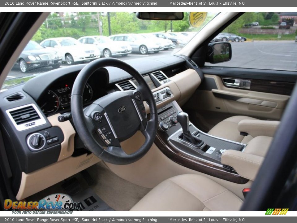 2010 Land Rover Range Rover Sport HSE Santorini Black / Almond/Nutmeg Stitching Photo #3