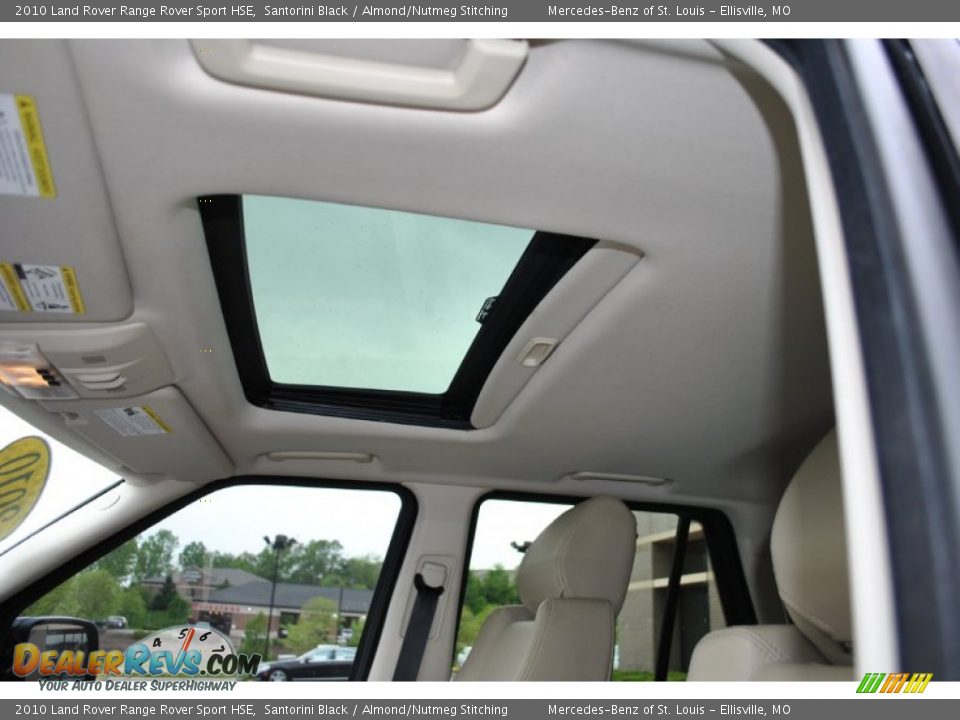 2010 Land Rover Range Rover Sport HSE Santorini Black / Almond/Nutmeg Stitching Photo #4