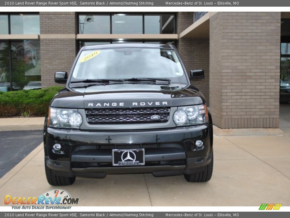 2010 Land Rover Range Rover Sport HSE Santorini Black / Almond/Nutmeg Stitching Photo #8