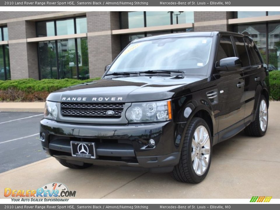 2010 Land Rover Range Rover Sport HSE Santorini Black / Almond/Nutmeg Stitching Photo #9