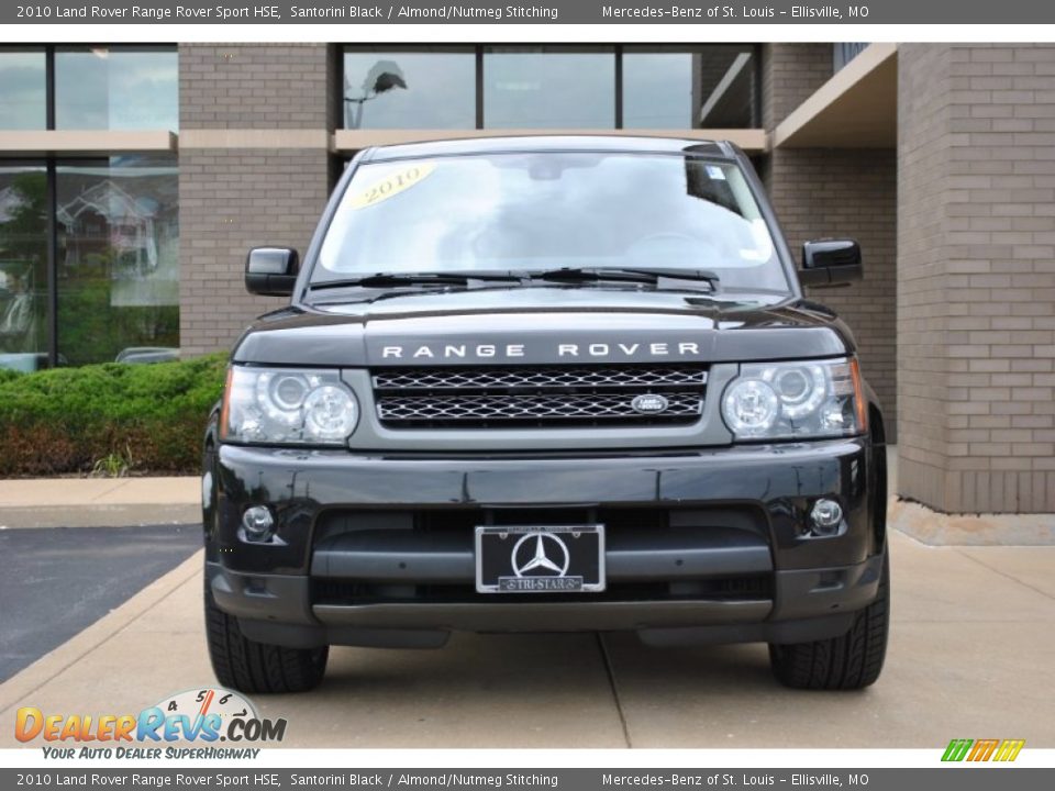 2010 Land Rover Range Rover Sport HSE Santorini Black / Almond/Nutmeg Stitching Photo #10