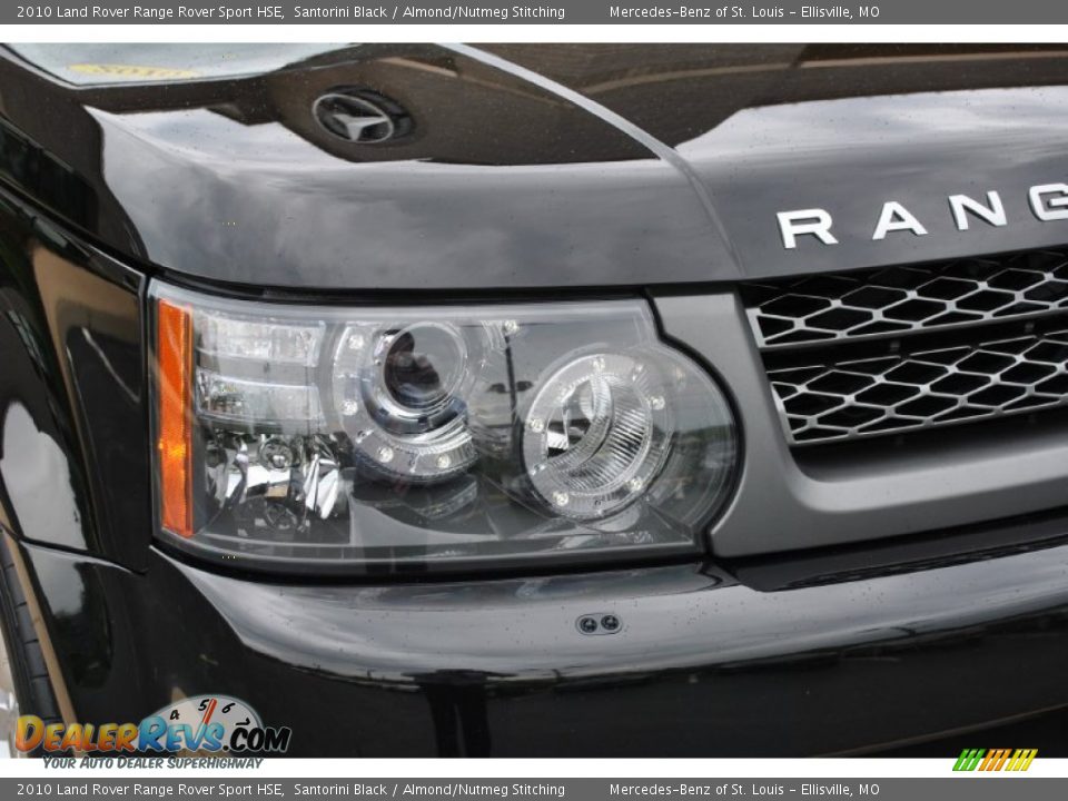 2010 Land Rover Range Rover Sport HSE Santorini Black / Almond/Nutmeg Stitching Photo #11