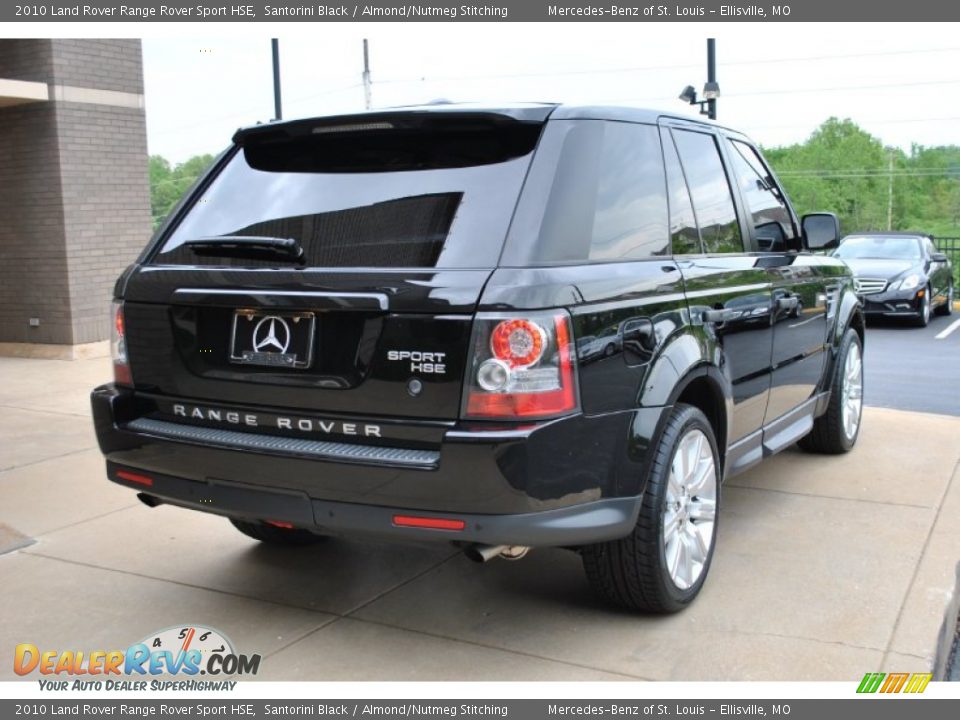 2010 Land Rover Range Rover Sport HSE Santorini Black / Almond/Nutmeg Stitching Photo #12