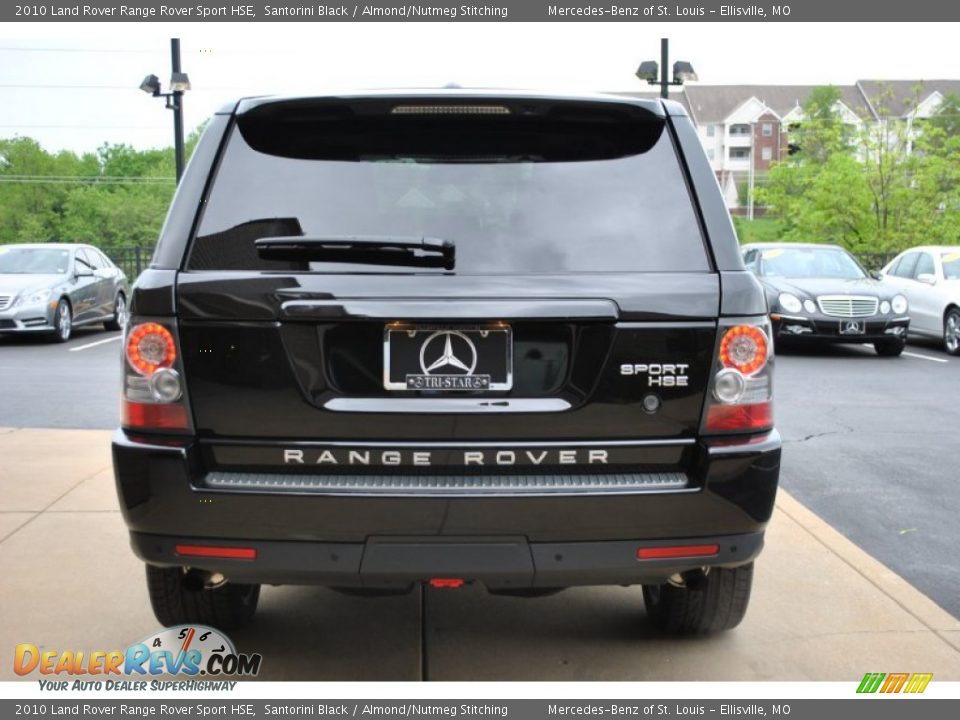 2010 Land Rover Range Rover Sport HSE Santorini Black / Almond/Nutmeg Stitching Photo #13