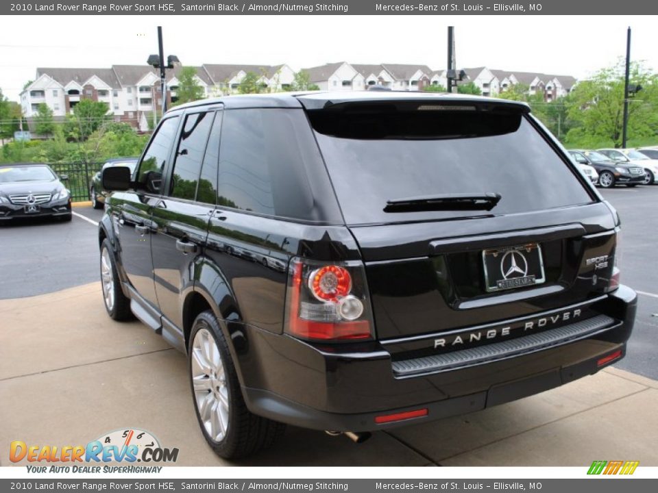 2010 Land Rover Range Rover Sport HSE Santorini Black / Almond/Nutmeg Stitching Photo #14