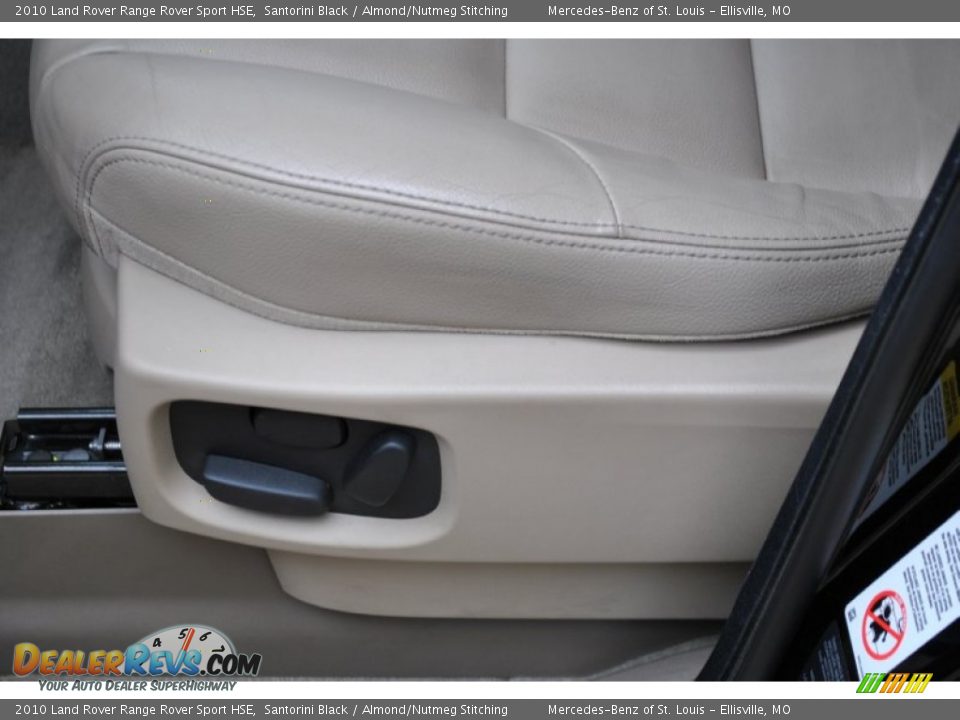 2010 Land Rover Range Rover Sport HSE Santorini Black / Almond/Nutmeg Stitching Photo #22