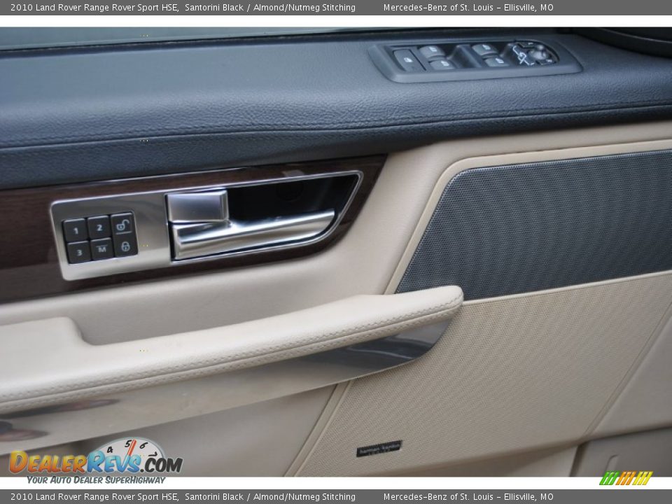 2010 Land Rover Range Rover Sport HSE Santorini Black / Almond/Nutmeg Stitching Photo #23