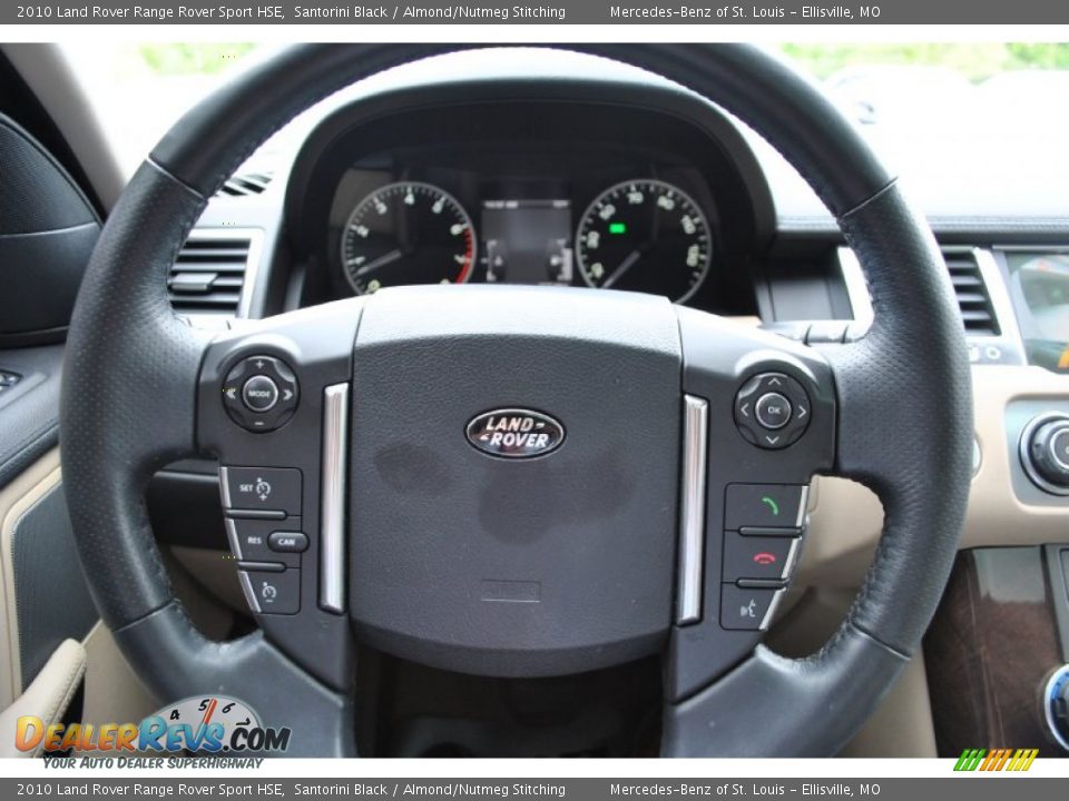 2010 Land Rover Range Rover Sport HSE Santorini Black / Almond/Nutmeg Stitching Photo #26