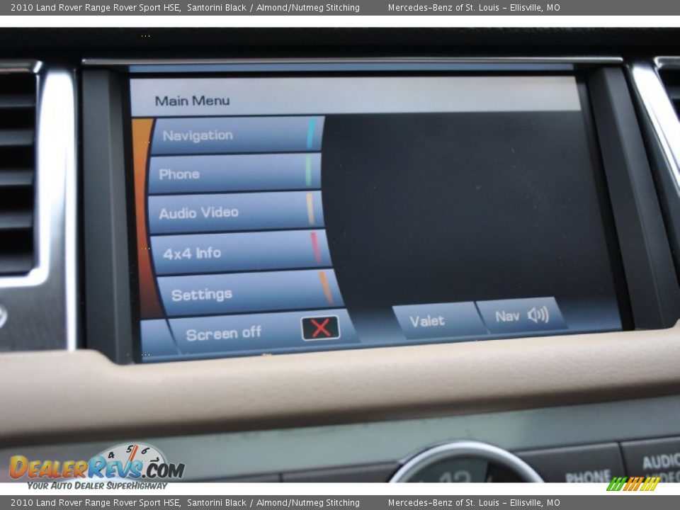 2010 Land Rover Range Rover Sport HSE Santorini Black / Almond/Nutmeg Stitching Photo #27