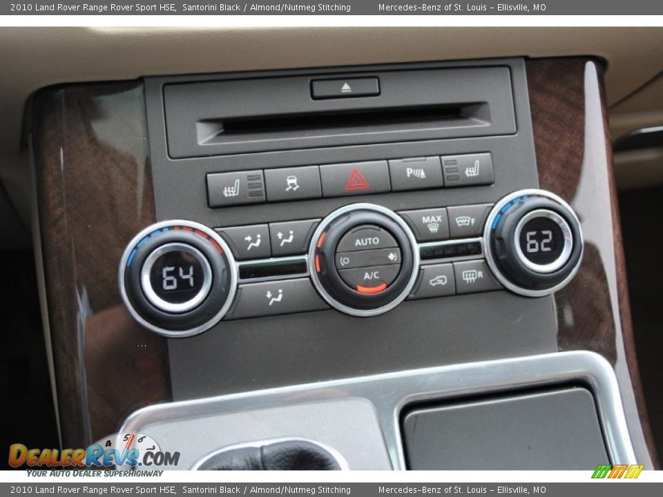 2010 Land Rover Range Rover Sport HSE Santorini Black / Almond/Nutmeg Stitching Photo #28