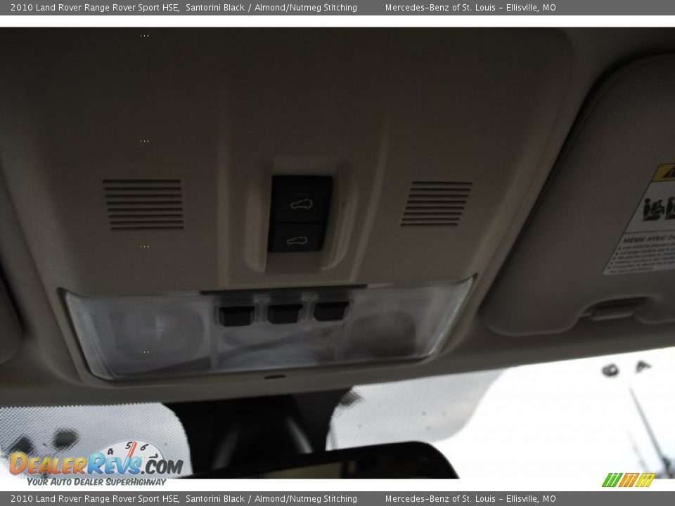 2010 Land Rover Range Rover Sport HSE Santorini Black / Almond/Nutmeg Stitching Photo #31