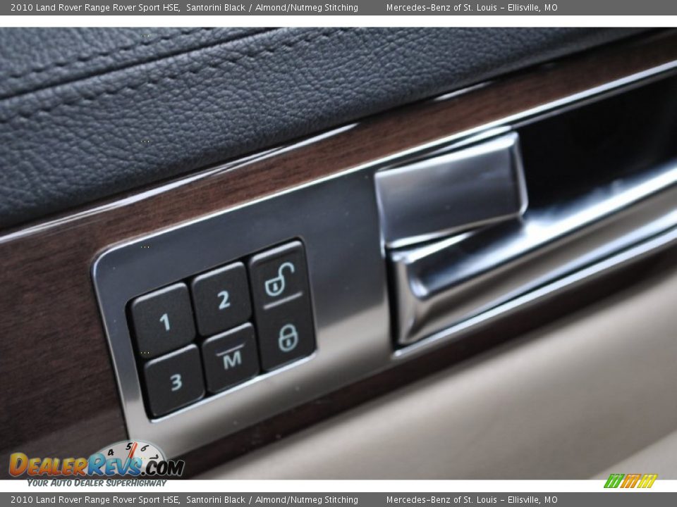 2010 Land Rover Range Rover Sport HSE Santorini Black / Almond/Nutmeg Stitching Photo #33