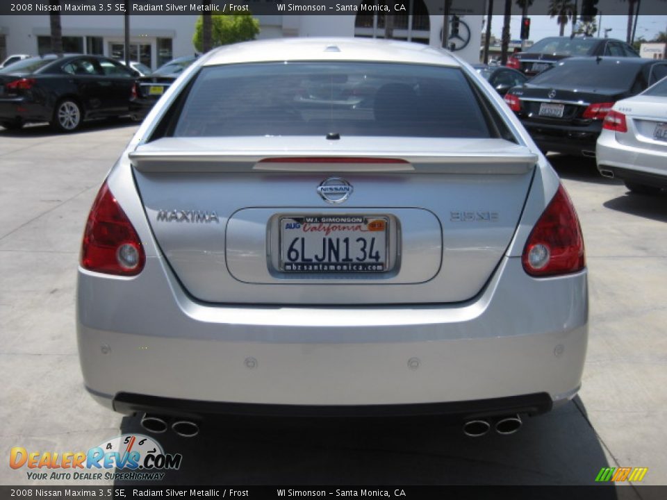 2008 Nissan Maxima 3.5 SE Radiant Silver Metallic / Frost Photo #3