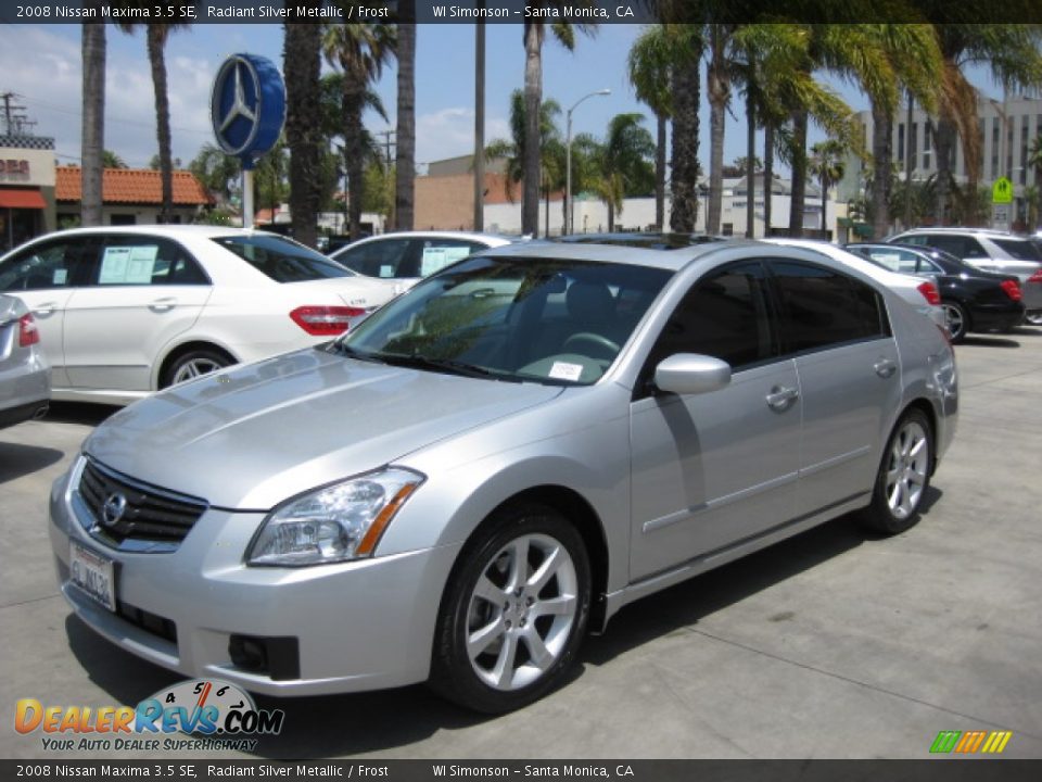 2008 Nissan Maxima 3.5 SE Radiant Silver Metallic / Frost Photo #5