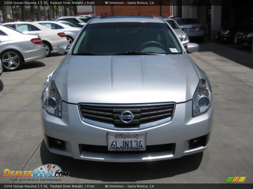 2008 Nissan Maxima 3.5 SE Radiant Silver Metallic / Frost Photo #6
