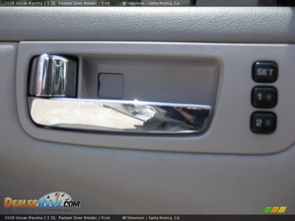 2008 Nissan Maxima 3.5 SE Radiant Silver Metallic / Frost Photo #7