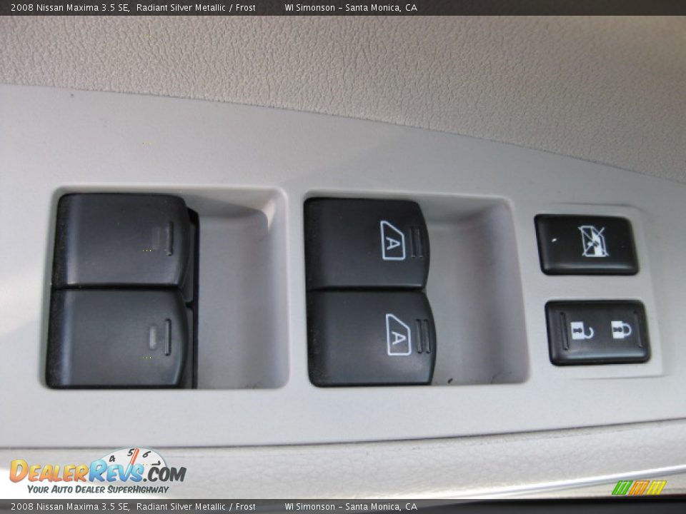 2008 Nissan Maxima 3.5 SE Radiant Silver Metallic / Frost Photo #8