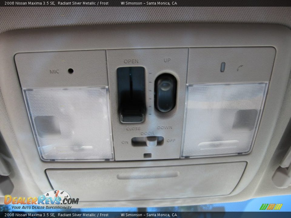 2008 Nissan Maxima 3.5 SE Radiant Silver Metallic / Frost Photo #15