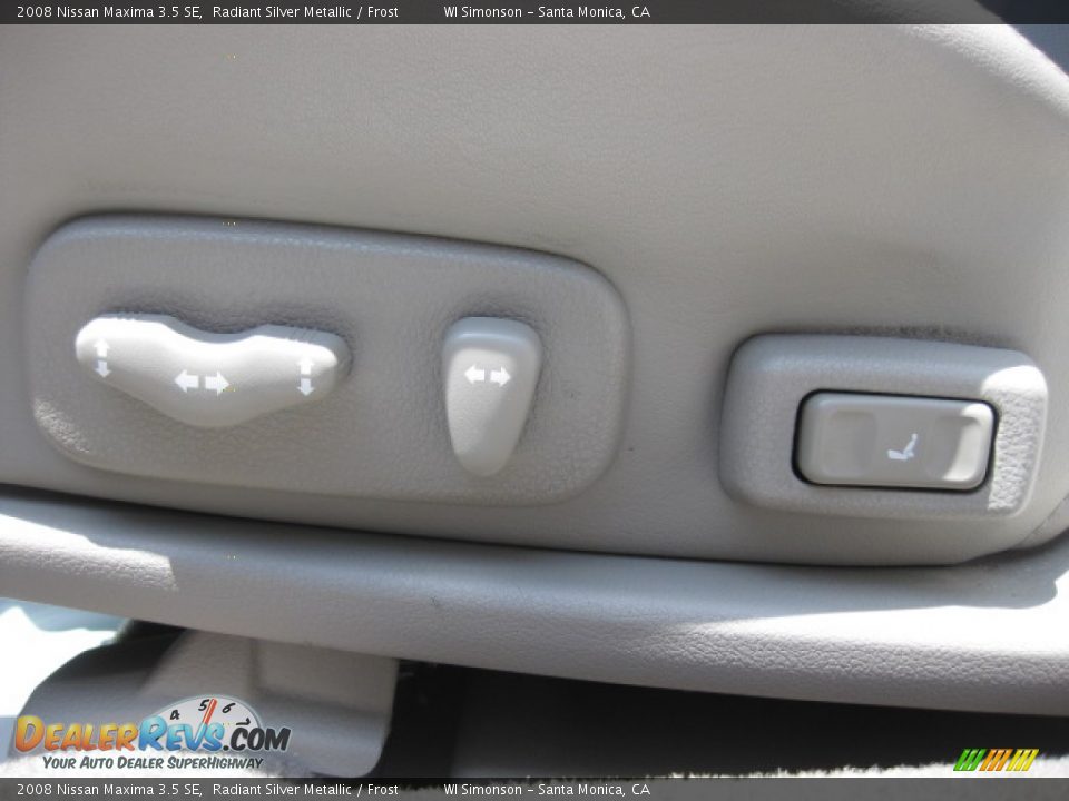 2008 Nissan Maxima 3.5 SE Radiant Silver Metallic / Frost Photo #18