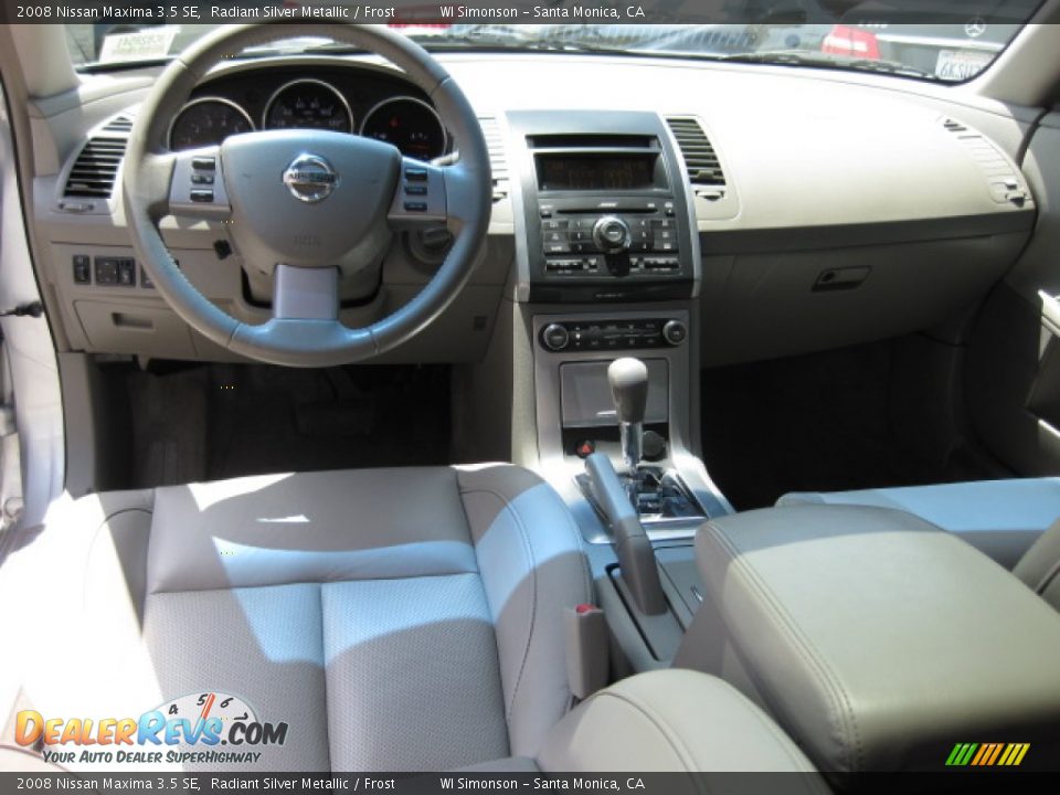 2008 Nissan Maxima 3.5 SE Radiant Silver Metallic / Frost Photo #19