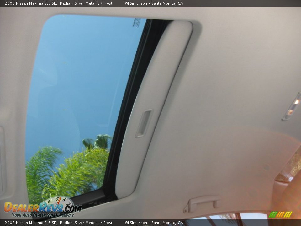 2008 Nissan Maxima 3.5 SE Radiant Silver Metallic / Frost Photo #20