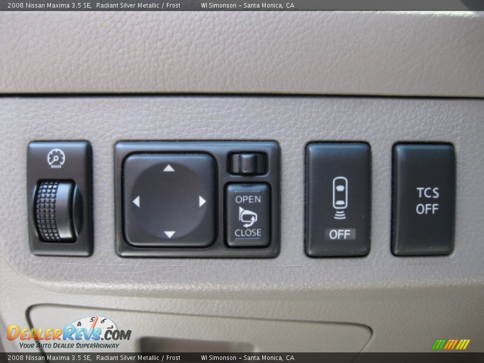 2008 Nissan Maxima 3.5 SE Radiant Silver Metallic / Frost Photo #21