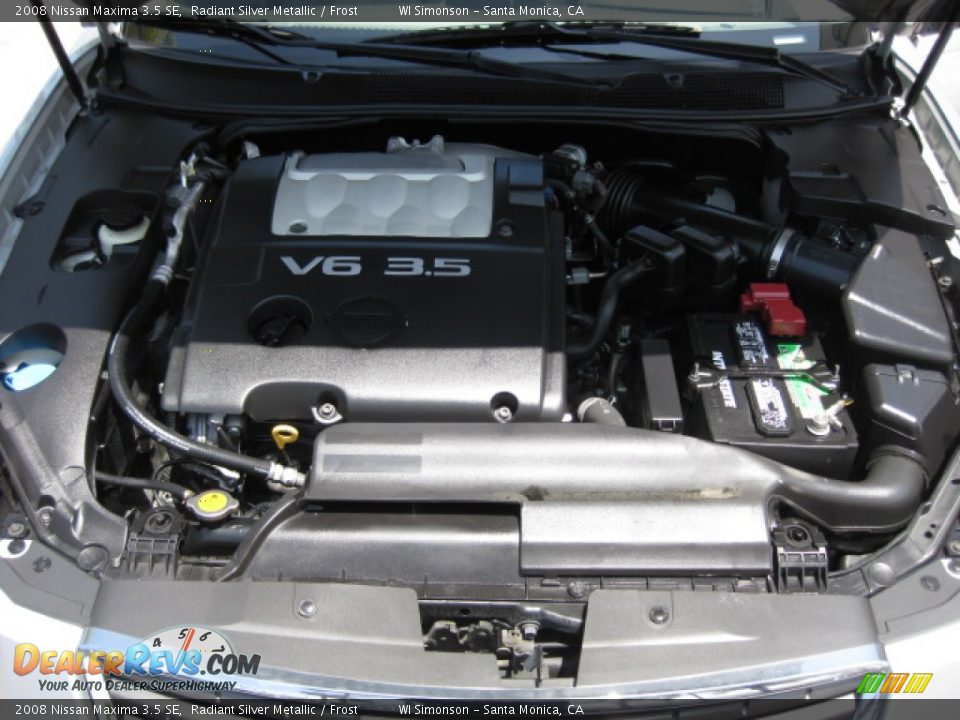 2008 Nissan Maxima 3.5 SE Radiant Silver Metallic / Frost Photo #22