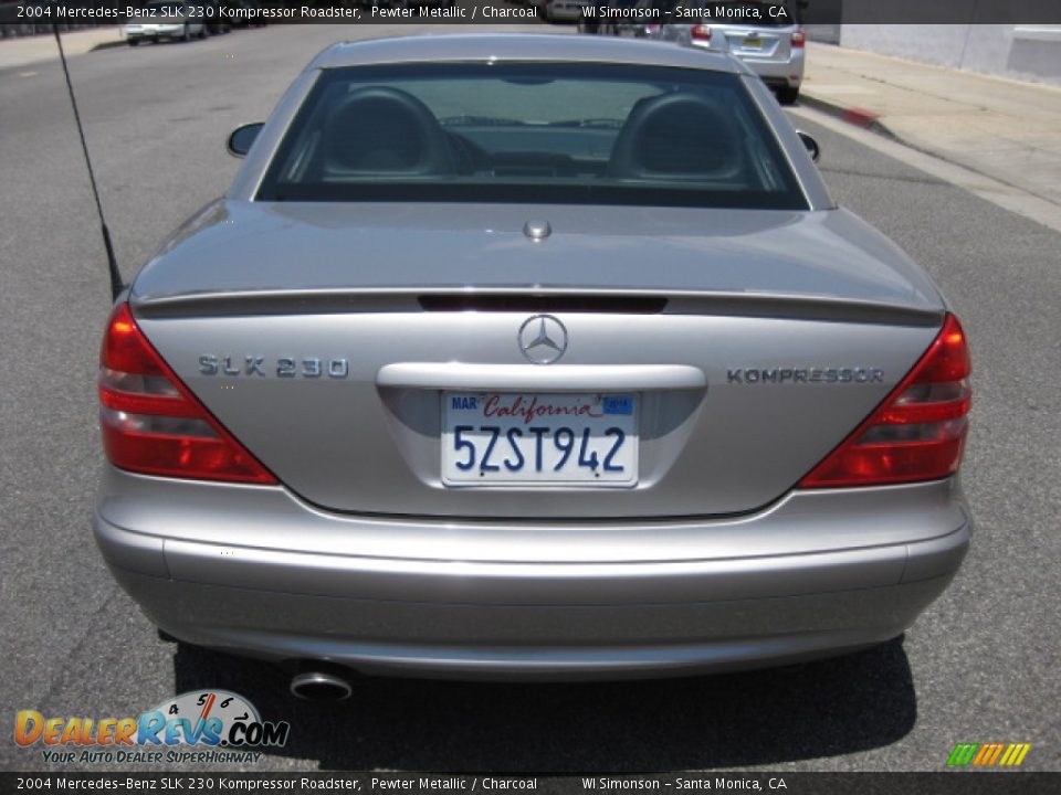 2004 Mercedes-Benz SLK 230 Kompressor Roadster Pewter Metallic / Charcoal Photo #2