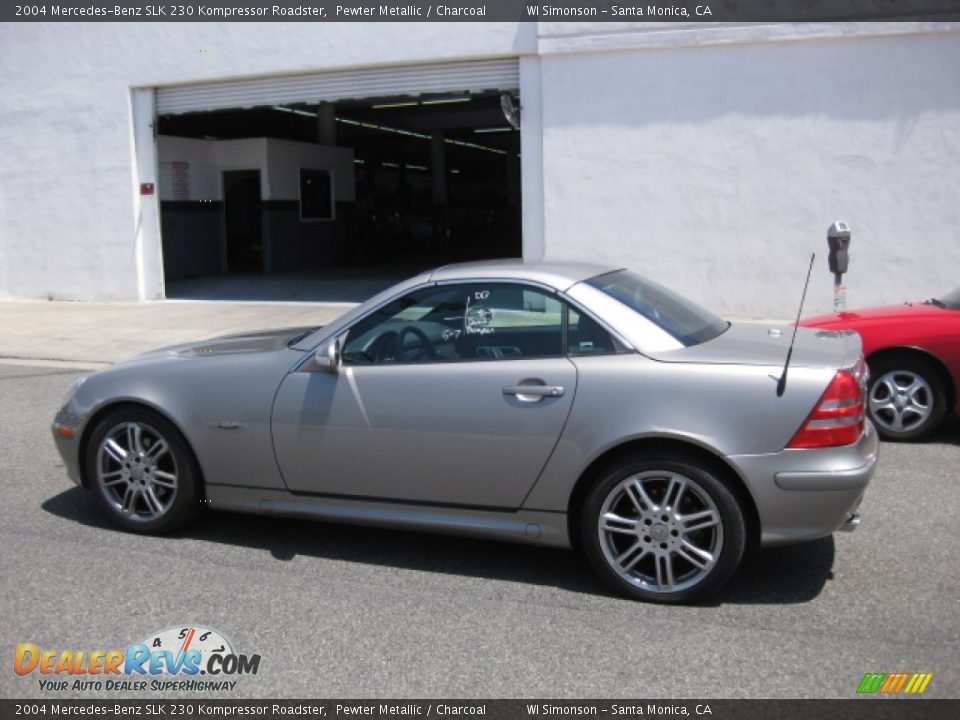 2004 Mercedes-Benz SLK 230 Kompressor Roadster Pewter Metallic / Charcoal Photo #3