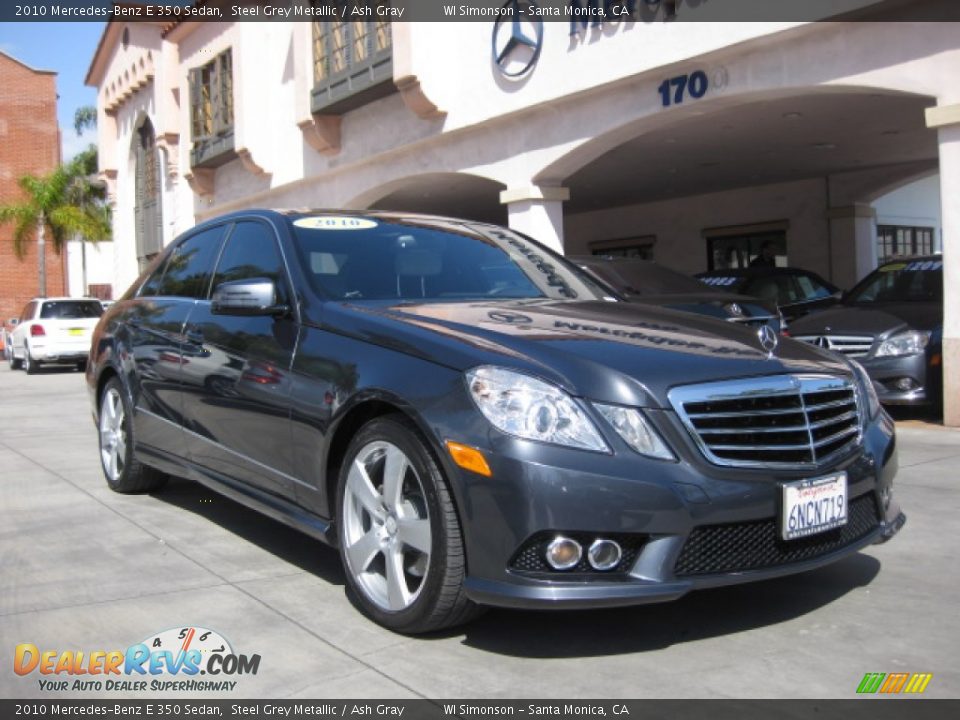 2010 Mercedes-Benz E 350 Sedan Steel Grey Metallic / Ash Gray Photo #1