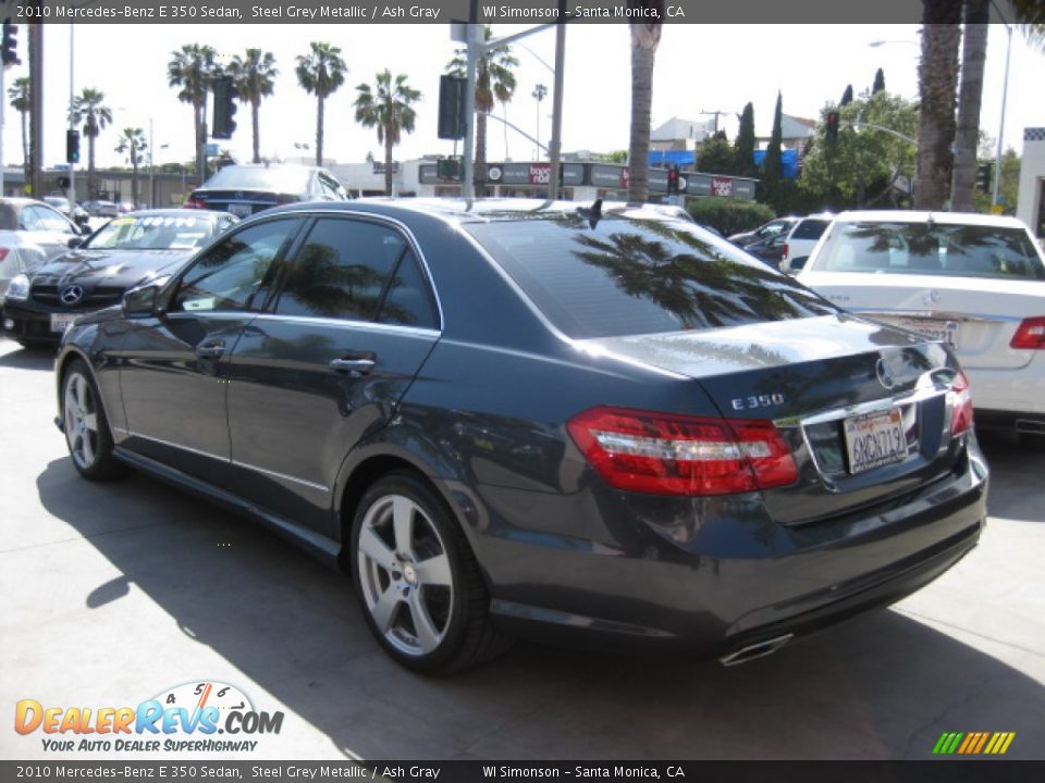 2010 Mercedes-Benz E 350 Sedan Steel Grey Metallic / Ash Gray Photo #4