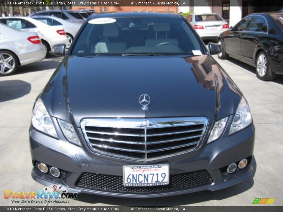2010 Mercedes-Benz E 350 Sedan Steel Grey Metallic / Ash Gray Photo #6