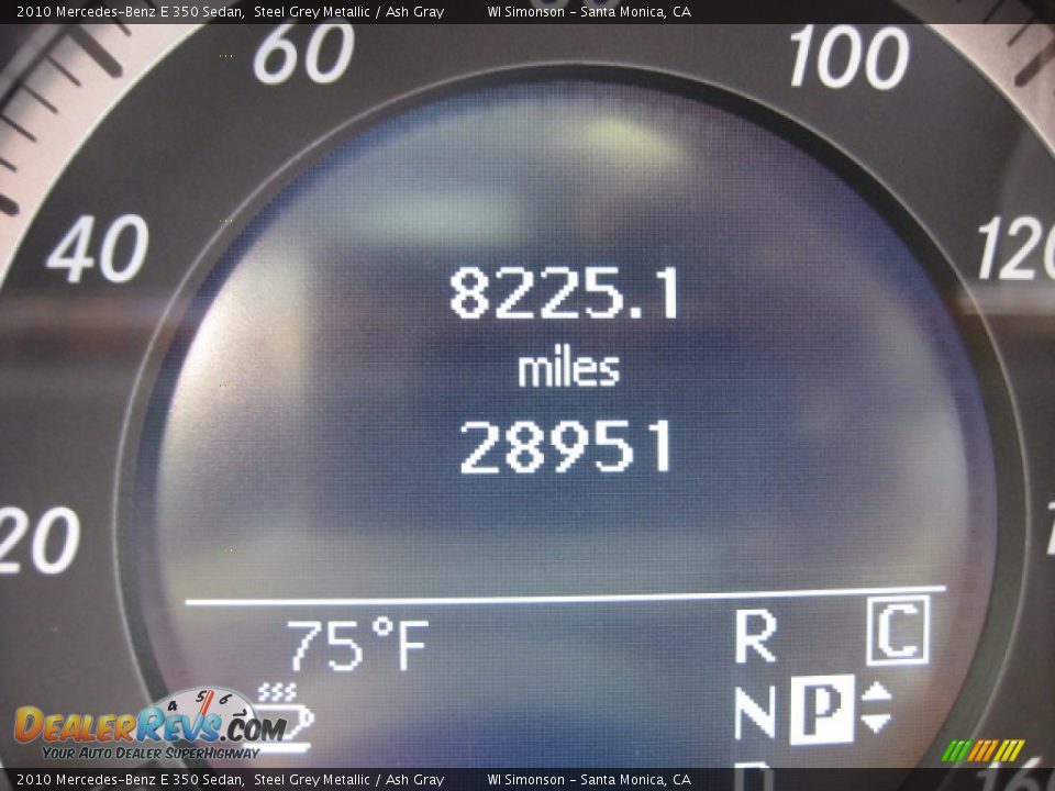 2010 Mercedes-Benz E 350 Sedan Steel Grey Metallic / Ash Gray Photo #10