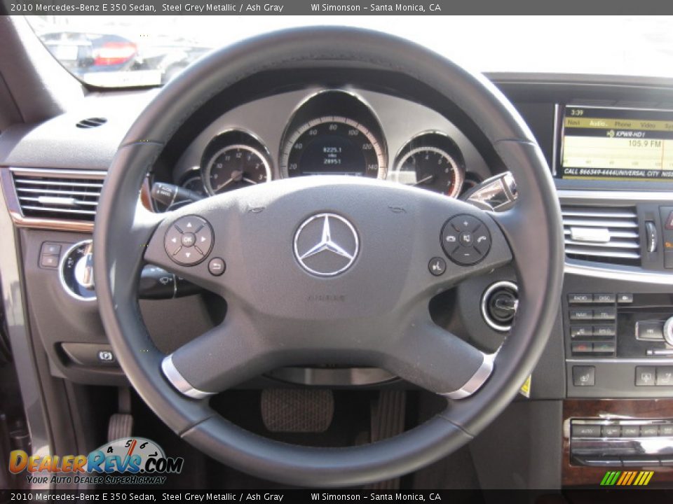 2010 Mercedes-Benz E 350 Sedan Steel Grey Metallic / Ash Gray Photo #12